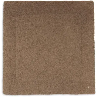 Jollein Krabbeldecke für Baby - 100x100cm - Geeignet für Laufstall Baby - Kuschelig Weich - Spielmatte Baby - Curlé Dark Hazel
