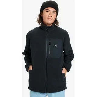 Fleecejacke QUIKSILVER "CLEAN COAST FZ", Herren, Gr. L, schwarz, Obermaterial: 100% Polyester, Jacken Fleecejacke, aus Polyester, leichtes Material, für Erwachsene