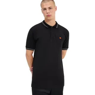 Ellesse Rooks Kurzarm-poloshirt - Black / Grey / Off White - XL