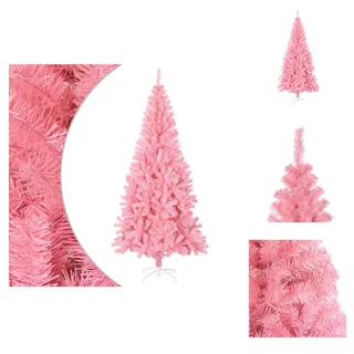 vidaXL Künstlicher Weihnachtsbaum mit Ständer Rosa 180 cm PVC - Weihnachtsbäume - Rosa