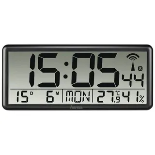 Hama "Jumbo" - clock - electronic - desktop wall mountable - black