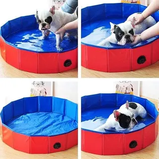 Faltbares, portables Schwimmbecken für Hunde und Kinder, Sommerangebot, 120 x 30 cm