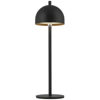 Schöner Wohnen Akku-Tischleuchte , Schwarz , Metall, Kunststoff , F , 11x36x11 cm , Lampen & Leuchten, Leuchtenserien