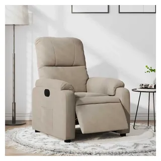 vidaXL Relaxsessel Elektrisch Mikrofasergewebe 89,5 x 103,5 x 0 cm Grau/Schwarz