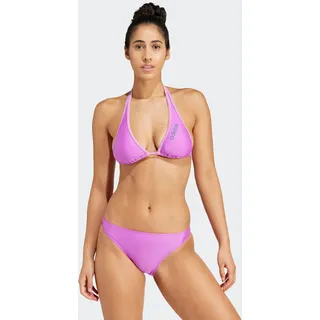Bustier-Bikini ADIDAS PERFORMANCE "SPW NECKH BIK V", Damen, Gr. L, N-Gr, lila (lila burst, preloved lila), Obermaterial: 78% Polyester, 22% Elasthan, Bikini-Sets Bustier-Bikini