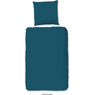 Duvet cover Pure 135x200 + 1* 80x80 cm - Solid color - Petrol