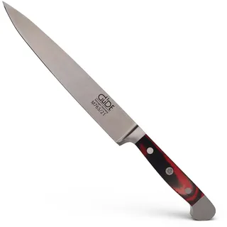 Güde Solingen - Schinkenmesser geschmiedet, 21 cm, Micarta, ALPHA MIKARTA, Tranchiermesser, Doppelkropf, Handmade Germany