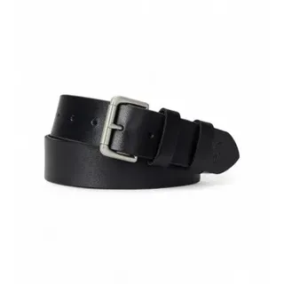 Polo Ralph Lauren für Herren. 405899989002 Ledergürtel Rollschnalle schwarz (34), Lässig, Klassisch