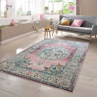 Teppich Orient Outdoor Vintage in rosa Größe - 240 x 340 cm - Rosa