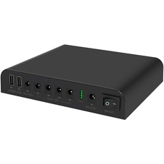 TalentCell Mini USV, Unterbrechungsfreie Stromversorgung, 12/9/5V Lithium-Ionen-Akku, wiederaufladbar, 98 Wh, 27000 mAh, für Modem, Router, LED-Leuchtstreifen, CCTV-Kameras