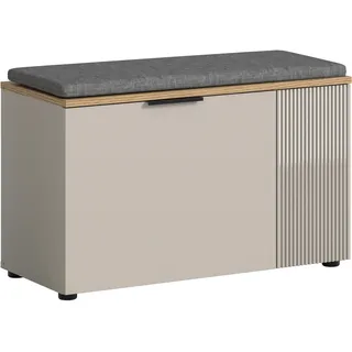 INOSIGN Sitzbank »EDIL, Breite 80cm, 2 Türen, 4 Fächer, inkl. Sitzkissen« moderne Farbkombination, Platz für ca. 6 Paar Schuhe, 2 Stk. tlg. Garderobenbank, Bank, Flurbank, Schuhbank, Dielenbank