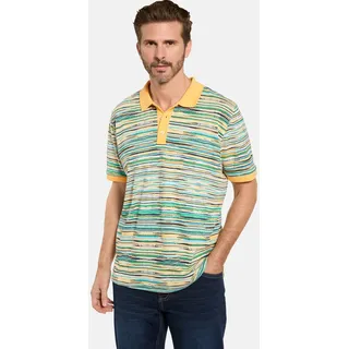 Poloshirt BABISTA "Poloshirt MONZIO", Herren, Gr. 3XL, gelb (gelb gemustert), Obermaterial: 100% Baumwolle CO., Shirts Poloshirt