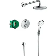 hansgrohe, Duschsystem, Croma Select S Duschsystem Set mit Ecostat S