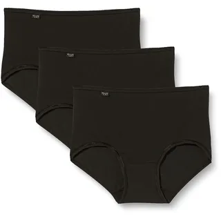 SLOGGI 24/7 Cotton Midi C3P Slip, Black, 50