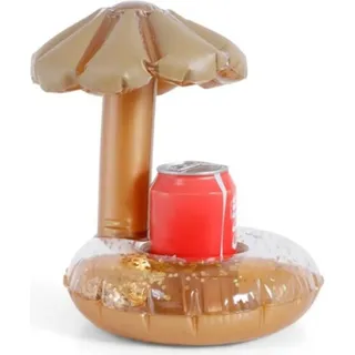 Aufblasbarer Getränkehalter GOLDEN PALM gold