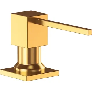 Granitan | Granitspüle - Quadratisch - Gold - Hochwertiger Seifenspender - 300ml Kapazität - Gold