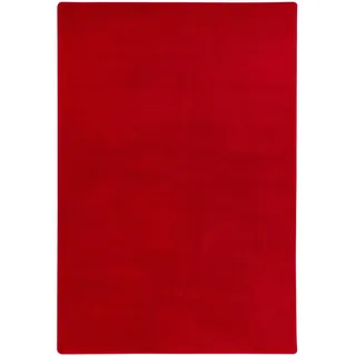 Steffensmeier Moderner Teppich 80/250 cm Cambridge Young , Rot , Textil , Uni , Rechteckig , 80x250 cm , für Fußbodenheizung geeignet , Teppiche und Böden, Teppiche