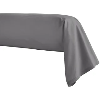 ESSIX Kissenbezug für Nackenrolle aus Baumwollperkal, Basalt, 43 x 190 cm