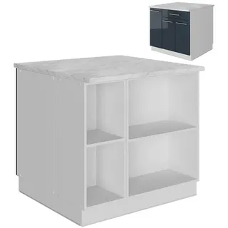 Vicco Kochinsel Fame-Line 90 x 82 x 60 cm Dunkelblau