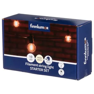 Led-Girlande Filamentlampen 4 m warmweiß , Schwarz , Kunststoff , 8000 cm , Dekoration, Weihnachtsdekoration, Dekoblumen