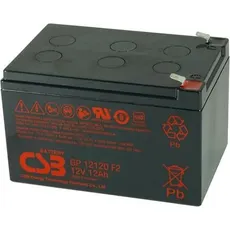 Bild CSB Batterie GP12120F2 12V 12Ah 1 Stk., Gerätespezifisch, 12000 mAh), Batterien - Akkus