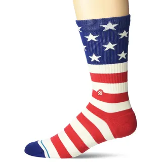 Stance Herren Red, M Crew Sock The Fourth St Crew