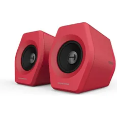 Edifier Gaming Speakers G2000 Bluetooth/USB/AUX, 32 W, Wireless/Wired, Red, PC Lautsprecher, Braun, Rot