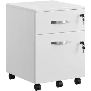 VASAGLE Rollcontainer 40 x 40 x 60, wolkenweiß