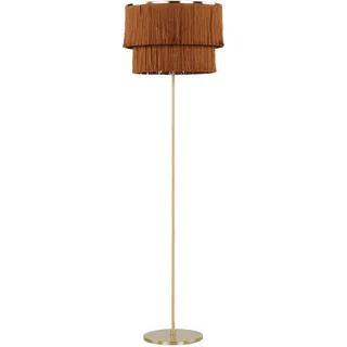 Beliani Stehlampe 137 cm Braun/Gold