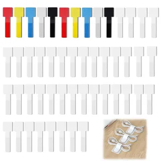 EUYKQNOI 40 Stück Outdoor Adhesive Hooks,Klebehaken Außen für Katzennetz Balkon,Fixierung für Balkonnetz für Katzen Ohne Bohren,klebehaken katzennetz balkonnetz für katzen