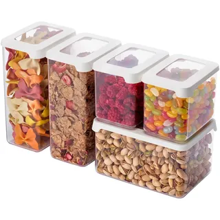 SmartStore Vorratsdosen transparent 2 x 0,8 l, 2 x 1,6 l, 1 x 1,65 l Set