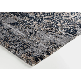 Teppich OCI DIE TEPPICHMARKE "JUWEL SILENTA" Gr. 3, blau (petrol, grau), B:120cm H:20mm L:170cm, Polyester, Polypropylen, Teppiche, Teppich, Kurzflor, Wohnzimmer, Marmor Optik, Hoch Tief Effekt