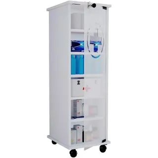 VCM Medizinschrank »Nilasu«, BxHxL: 35 x 97,5 x 31 cm, Holzwerkstoff - weiss