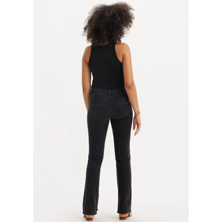 Workerjeans LEVI'S "314 SHP WORKWEAR STR", Damen, Gr. 31, Länge 34, schwarz (lava rock), Denim/Jeans, Obermaterial: 81% Baumwolle, 18% Polyester, 1% Elasthan, lang, Jeans Workerjeans, mit Stretch