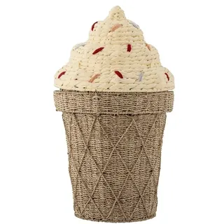 Bloomingville MINI - Cillie Basket w/Lid - Water Hyacinth