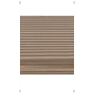 Plissee OTTO HOME "EASYFIX PIA" Gr. 15, grau (taupe), B:90cm H:220cm, Obermaterial: 100% Polyester, Plissees, Plissee, mit patentiertem Trägersystem