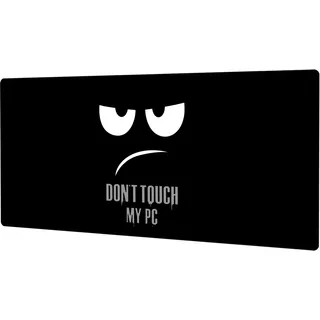GLANDOTU Gaming Mauspad - Mousepad 900 x 400 × 3 MM - XXL Mousepad groß mit Motiv Rutschfestem Gummiboden, verbessert Präzision und Geschwindigkeit, genähte Kanten Mauspad, Don't Touch