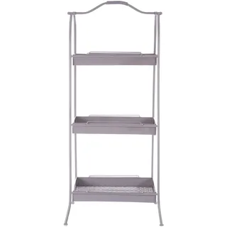 Premier Housewares Lexa Aufbewahrung Rack, Metall, grau, 47 x 51 x 116 cm, Eisen, 47x51x116