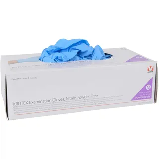 Krutex Nitrile Clinic Gloves PF, Small, 100 per Pack