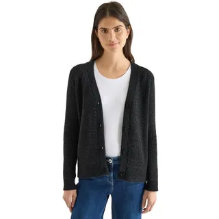 Cecil Federgarn Cardigan Black XL