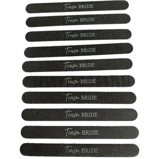 10 x Team Bride Nagelfeilen – Junggesellinnenabschied Geschenke – doppelseitige Schmirgelplatte – von TRIXES