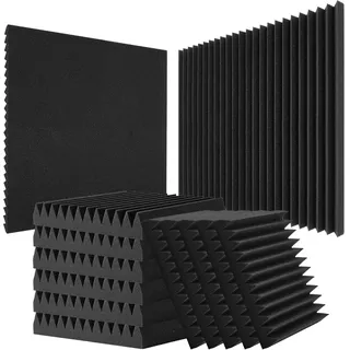 Vevor Akustikpaneel VEVOR Schwarz 50 St. 30 x 30 x 5 cm