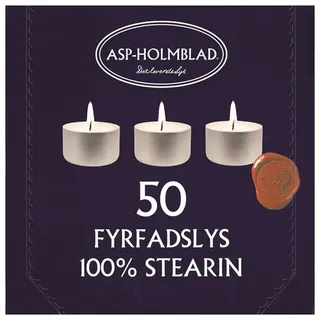 Asp-Holmblad Teelichter Stearin 6 ST.