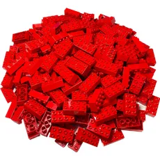 LEGO Duplo 2x4 Steine Rot - 50 Stück - Grundbausteine Red NEU (3011)
