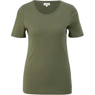 s.Oliver Damen 120.11.899.12.130.2060837 T-Shirt, 7928 olive, 42