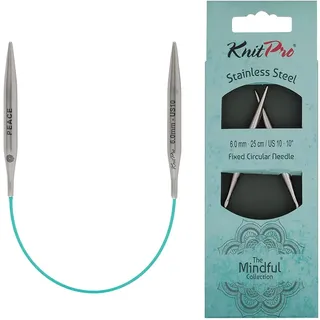 KnitPro Die Mindful Kollektion Feste Rundnadeln 10" (25cm) | 6mm