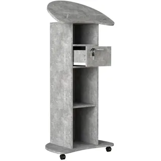 VCM Mid.you Stehpult , Grau , Holzwerkstoff , 37x110x56 cm , Stauraum , Büromöbel, Schreibtische, Stehpulte