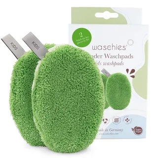 Waschpads für Babys & Kinder Grün Set 2 St