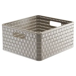 Aufbewahrungskorb Country 32,8 x 30 x 16 cm braun