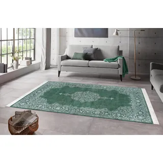 Nouristan Orient Vintage Medaillon Orientteppich 95 x 140 cm grün